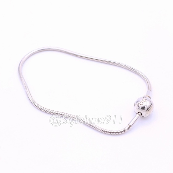 Authentic PANDORA Sterling Silver ESSENCE Bracelet with Pandora Clasp - Picture 2 of 9